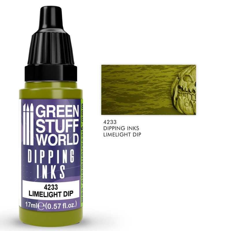 Green Stuff World - 4233 - Dipping ink (Speed Contrast Paint) 17ml - Limelight