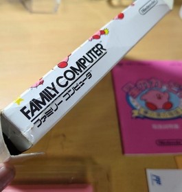 Nintendo Famicom Kirby's Adventure Japan Cartridge package& Manuel Tested