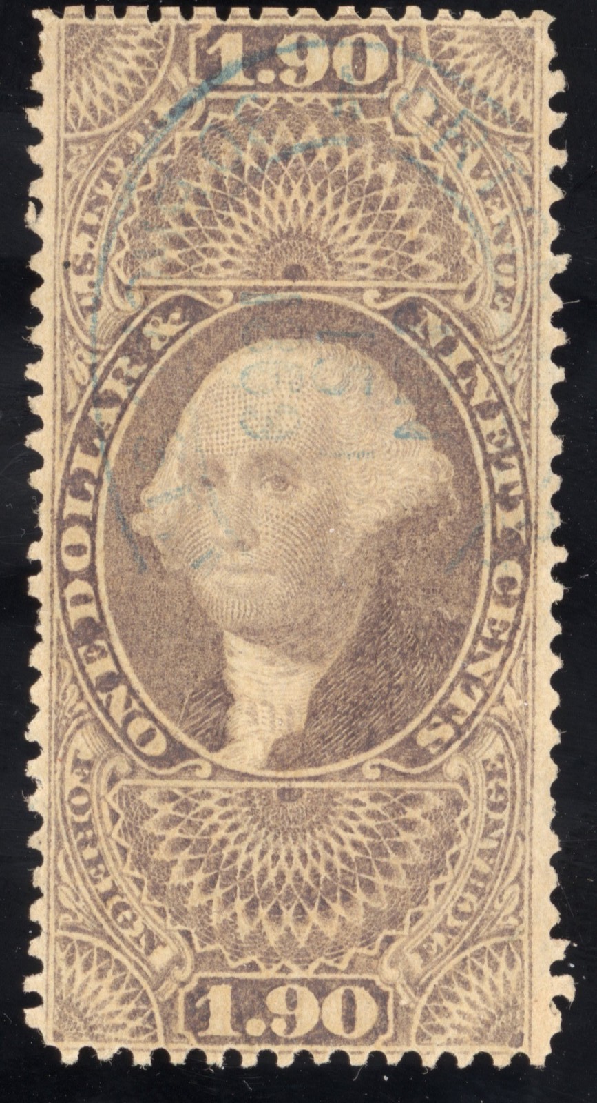 US Scott R80c Used $1.9 purple Foreign Exchange Revenue Lot S268 bhmstamps