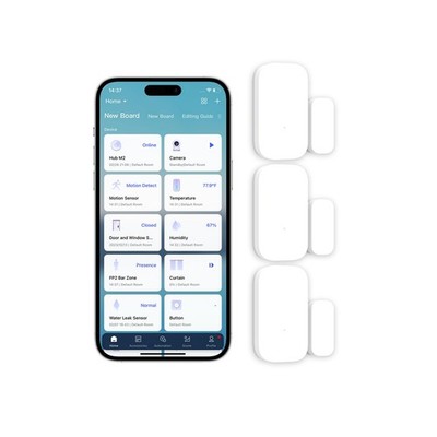 Aqara Tür- und Fenstersensor-Set - 3-teilig (Aqara Hub wird benötigt), Zigbee,