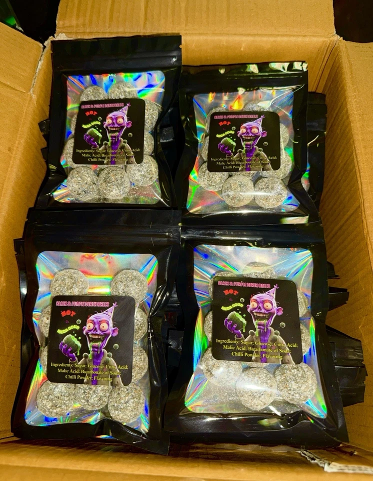 Doce Extreme Sour “Black & Purple Death” importado do Reino Unido - Como visto na TV! - Imagem 4 de 4