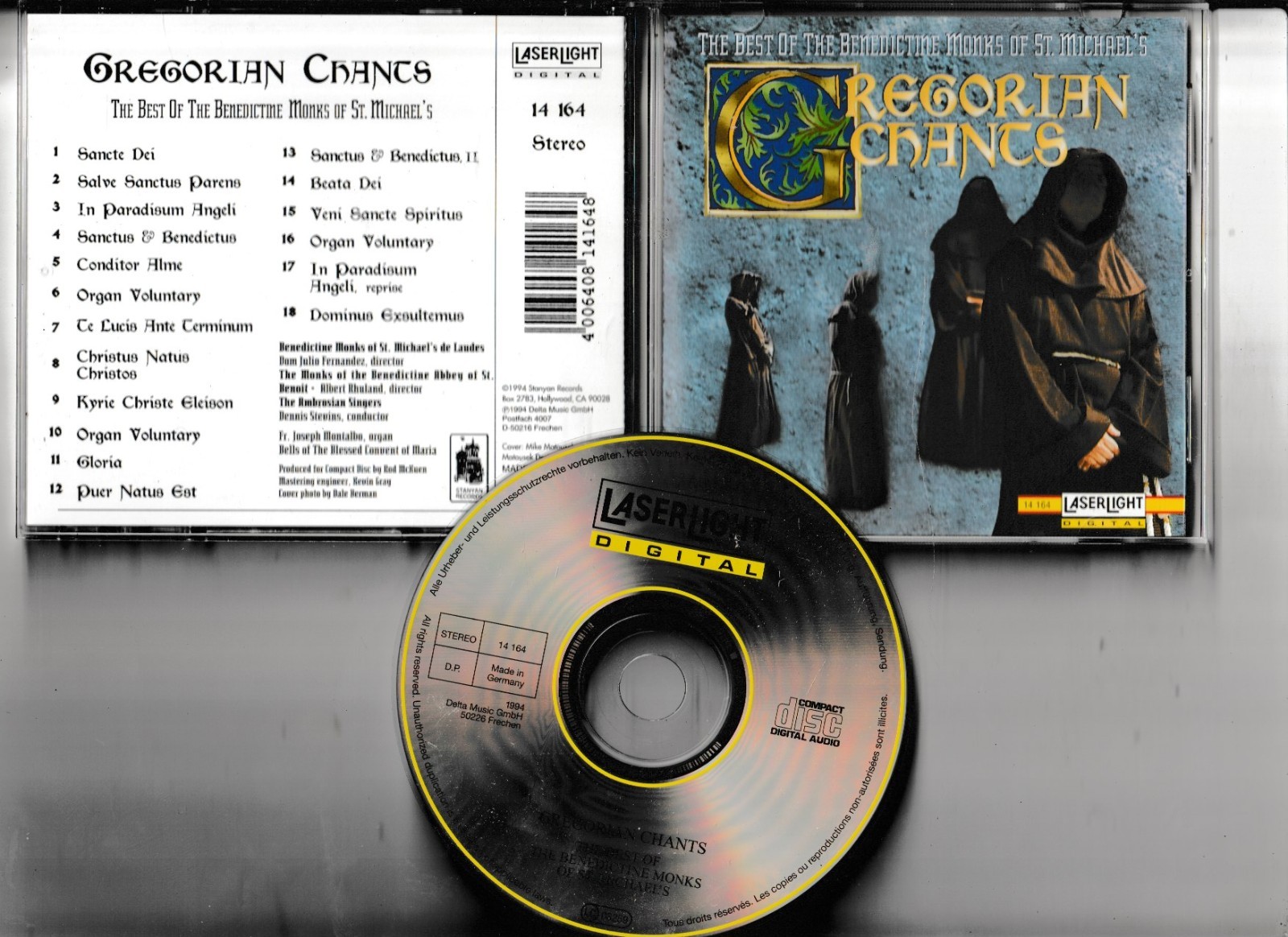 THE BEST OF THE BENEDICTINE MONKS OF ST. MICHAEL'S Gregorian Chants  1994