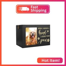 DGDCDV Pet Memorial Urns for Dogs or Cats Ashes with Photo Frame