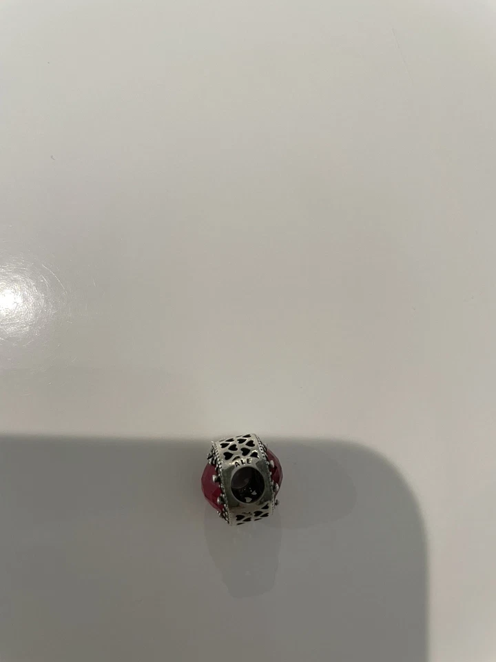 Pandora Bead Charm Rosafarbener Strahlenkranz der Herzen 925 Silber 791725NBP - Bild 3 von 3