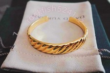 Gift/DAVIDYURMANMen's&8mm Wrap Cuff&Bracelet in Sterling GOLD Size Medium