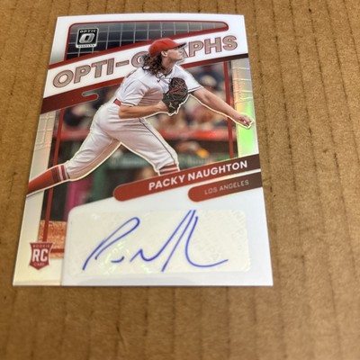 2022 Optic OPTI-GRAPHS AUTO SILVER Packy Naughton RC #OG-PN Angels Baseball (e9)