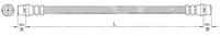 Metzger Bremsschlauch 4110364 Greenparts FüR Vag, Hinterachse Links, Innen