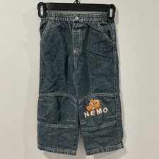 Vintage Disney Finding Nemo Jeans Denim 3T Kids Toddler Y2K 2000s Embroidered