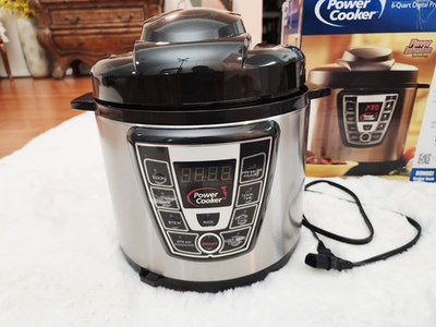 #ad #ad POWER COOKER 6 Quart Digital Pressure Cooker As Seen On TV Model #PC WAL1 $49.99