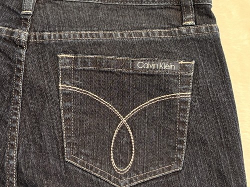 CALVIN KLEIN Stretch Jeans Women Size 30/10 Dark Wash,700GW2S1436 - Afbeelding 12 van 15