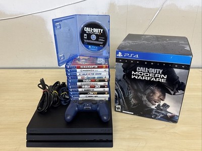 PS4 Pro 1TB Bundle Controller Cords 12 Games COD Goggles