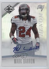 2012 Limited Phenom Monikers Gold 12/25 Mark Barron #185 Auto 0o9