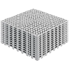 Uimoso Interlocking Drainage Floor Mat 12"x 12" PVC Non-Slip Floor Tiles 12 Pack