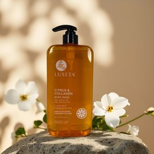Energizing & Hydrating | Citrus & Collagen Body Wash by LUSETA – 33.8 fl oz (1L) 0.62 per gallon
