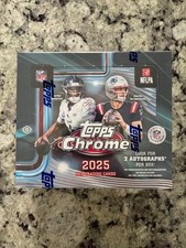 2025 Topps Chrome Football NFL Factory Sealed Jumbo Hobby Box FAST SHIPPING!