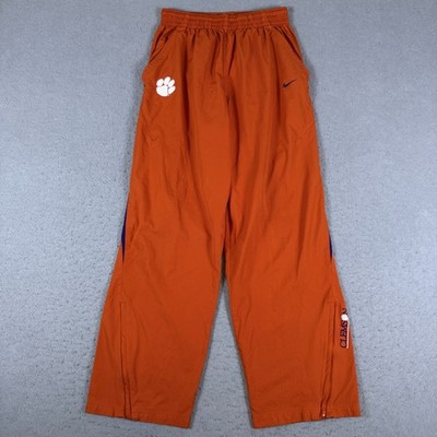 VTG Nike Team Mens Track Pants Sz M Orange Clemson Tigers Football Storm Y2K