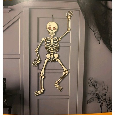 Hyde & EEK! 50'' Paper Skeleton Decoration Articulated Party Decoration Halloween