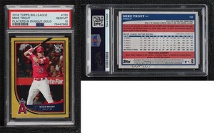 2018 Topps Big League Gold Mike Trout #150 PSA 10 GEM MT