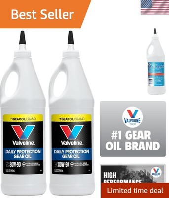 SAE 80W-90 Gear Oil with Extreme Pressure Additives - 64 Fl Oz Total