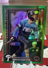 2025 Topps Update Baseball RIBBIE ROYALTY Bryce HARPER/99 Green 🌈 Foil Phillies
