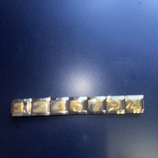 Authentic Zoppini S Steel Charm Bracelet Link Numbers  New VTG Jewelry Seven Lot