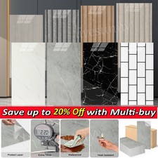 40PACK Self-Adhesive Marble Tile Wall Sticker Thick Large for Kitchen Bathroom*