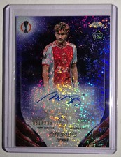 Mika Godts 2023-24 Topps Chrome UEFA Ajax RC Auto Purple Speckle /299