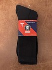 Therapeutic Mens 11-14 Black Big & Tall Brooklyn Crew Socks New 3pack Neuropathy