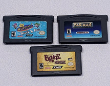 Lot 3 Gameboy Advance Games Pac-Man Collection Bratz Diamondz Oddparents Rules