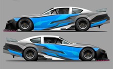 Race Car Side Wrap Decals Late Model, Street ...