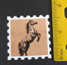 Beautiful Wild Horses Stamp Style Sticker AAB 