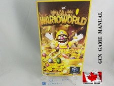 MANUAL GCN - WARIO WORLD - Nintendo Gamecube "Replacement" Instruction Booklet