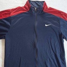 Nike Track Jacket Mens XL Full Zip Vintage 00s Navy Colorblock Swoosh Logo