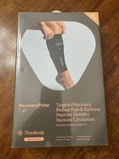 New Therabody RecoveryPulse Calf Compression Vibration Sleeve Small MSRP 160