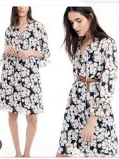 J.CREW Mercantile Floral Chiffon Sheer Dress Sz S