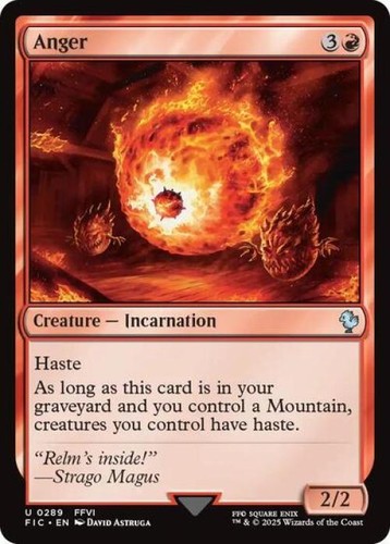 Anger (Surge Foil) #289 Commander: Final Fantasy