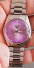 Seiko 5 Watch Automatic Vintage Pink dial day date 7009 Movement @ Japan