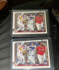 2025 Topps Series 1 -  Leaders Shohei Ohtani, Marcell Ozuna, Luis Arraez #347