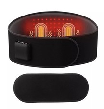 Emicool Cordless Heated Lower Back Massager Belt Red Light Pain Relief Wrap