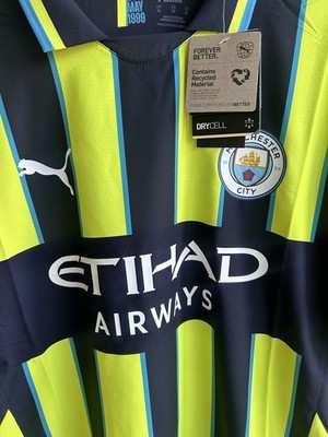 ウェア Manchester City Soccer Jersey NWT XL NWT Puma Manchester City FC Away Authentic Soccer Jersey Navy