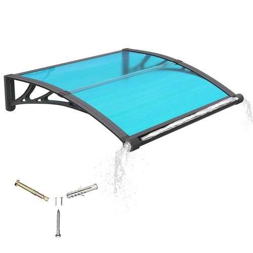 Awning for Door Entrance with Drainage Sink,40x48 Inch Awnings for Doors,Wind...