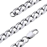 Panzerkette Edelstahl Kubanisch 41-76Cm 4-9Mm Breit Schmuck Herren Damen