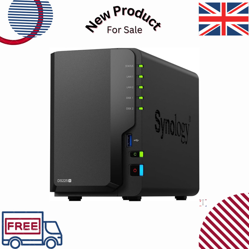 Synology 2-Bay DiskStation DS225+ (Diskless)