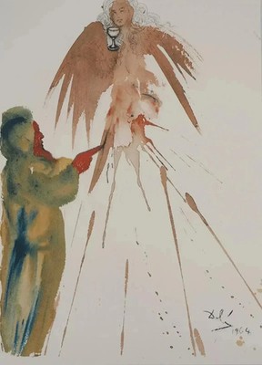 Salvador DALI: Das Angebot, Original Signierte Lithographie, 1967