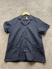 Red Kap Women’s Work Shirt M-SS Navy Blue Short Sleeve 2-Pocket Uniform top