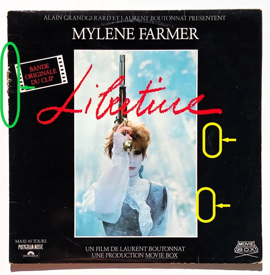 RARE LP Original Maxi 45 tours 1986 de Mylène FARMER Chez Polydor N° 885 380-1 - Photo 3/4