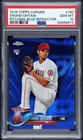 2018 TOPPS CHROME PITCHING-BLUE REFRACTOR SHOHEI OHTANI ROOKIE RC 4/150 PSA 10