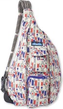 KAVU Original Rope Bag Sling Pack with Adjustable Rope Shoulder Strap Mesa