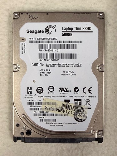 Seagate SSHD Hybrid Festplatte ST500LM000 500GB 2.5" SATA Festplatte #4
