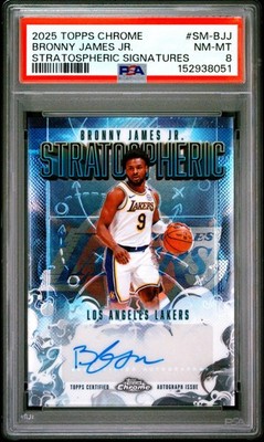 2025-26 Topps Chrome - Stratospheric Signatures Bronny James #SM